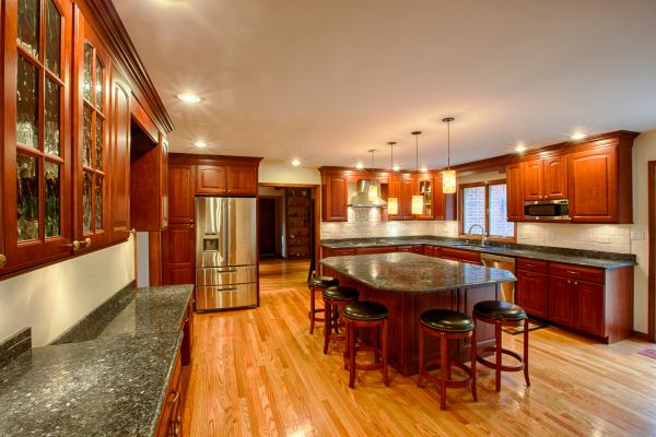 Cherry Kitchen Cabinet Repair in Dallas