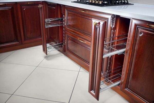 Cherry Cabinet Refacing in Dallas